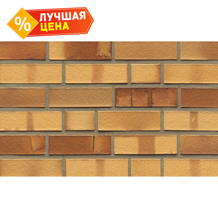 Кирпич клинкерный Muhr 01 S Niederlausitzer Gelb Spezial рустик, 240х55х71 мм